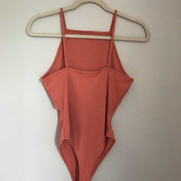 Forever 21 / High Neck Apricot Body Suit - Picture 2 of 4